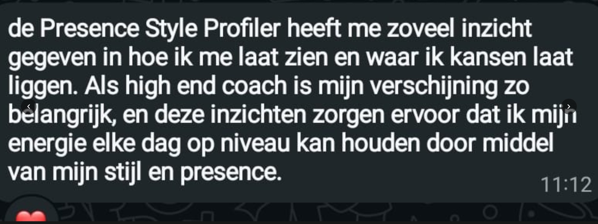 Klantervaring met de Presence Style Profiler van Stephanie Backhoven