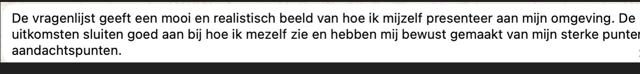 Klantervaring met de Presence Style Profiler van Stephanie Backhoven