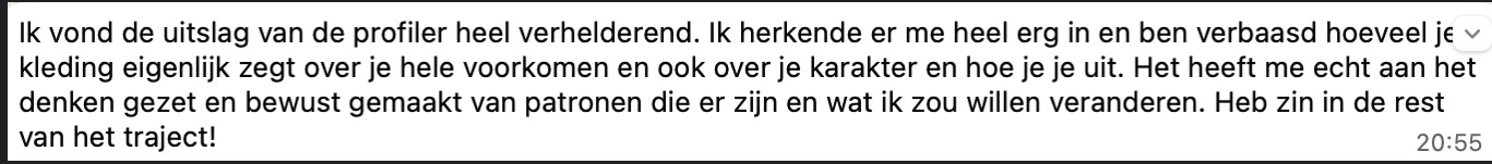 Klantervaring met de Presence Style Profiler van Stephanie Backhoven